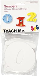 Creativ Company Zahlen Karton Lernspielzeug Bastelmaterial 60 Stück