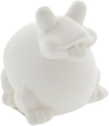Creativ Company Spardose Frosch Terrakotta weiß 8 cm Dekoration