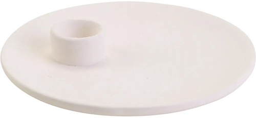Creativ Company CC Terrakotta-Kerzenbrett 11 cm weiß 12 Stück