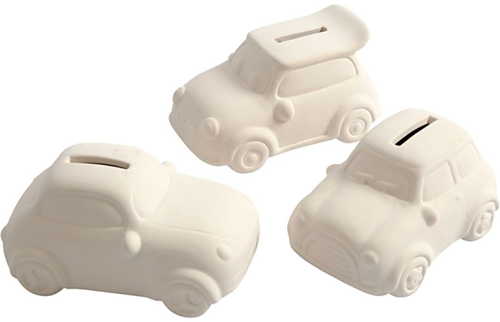 Creativ Company CC Terrakotta Spardose Auto 5,5x12,5 cm 12 Stück