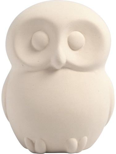 Creativ Company Spardose Eule Terrakotta Weiß 10 cm 8 Stück Dekoration