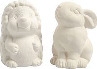 Creativ Company CC Spardosen aus Terrakotta, 10 cm, Hase und Igel