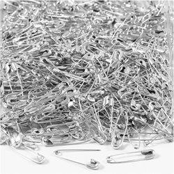 Creativ Company Sicherheitsnadeln silber 22 mm 500 Stück Metall