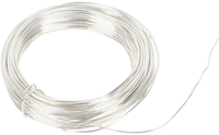 Creativ Company Metalldraht Silber 1 mm 4 Meter Schmuck basteln