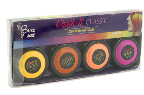 Buzz Retail Chalk It Neon 4 Kreidefarben zum Färben Ihrer Haare