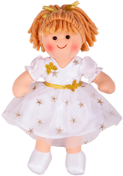 BigJigs weiche Kuschelpuppe Charlotte - Puppe 25 cm Textil