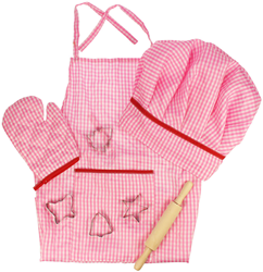 Bigjigs Dressing Set Koch - Rosa