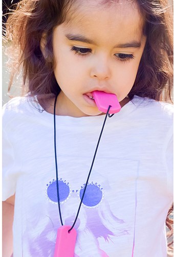Ark Therapeutics Kaufschmuck Spielzeug Chew Tags Lavendel XXT extra stark Dunne, discrete kauwketting met twee hangers in dog-tag-stijl, voor kinderen en volwassenen.-3