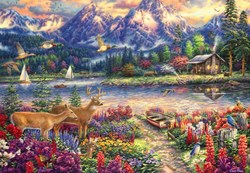Grafika Puzzle - Spring Mountain Majesty - 1000 Teile Puzzle