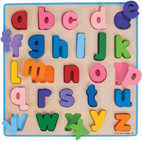 Bigjigs Chunky Alphabet Puzzle Kleinbuchstaben-2