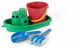 Dantoy Boot Spielset recycelt grün 4-teilig nachhaltig Spielzeug