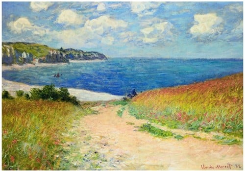 Eurographics Pfad durch die Weizenfelder - Claude Monet (1000)