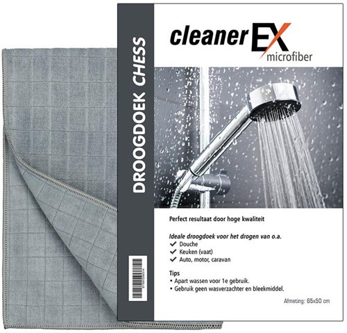 Mikrofaser Trockentuch Reinigung 65x50cm grau für Küche und Auto
