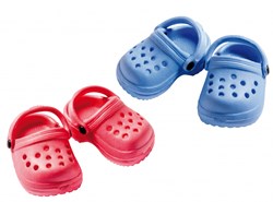 Heless Puppen Clogs rosa 32-38 cm - Puppenschuhe EVA
