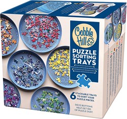 Cobble Hill Puzzle - Sortierschalen für Puzzleteile blau 6 Stück