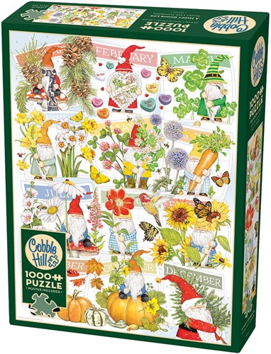 Cobble Hill Puzzle A Happy Gnome Life - 1000 Teile Puzzle Spaß-2