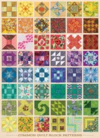 Cobble Hill Puzzle Quilt Blocks - 1000 Teile buntes Spielzeug