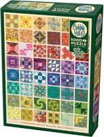 Cobble Hill Puzzle Quilt Blocks - 1000 Teile buntes Spielzeug-2