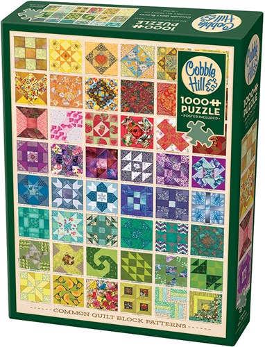 Cobble Hill Puzzle Quilt Blocks - 1000 Teile buntes Spielzeug-2