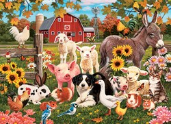 Cobble Hill Puzzle Family Farm - 350 Teile - buntes Spielzeug