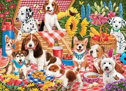 Cobble Hill Puzzle - Familienpuzzle Picknickparty - 350 Teile