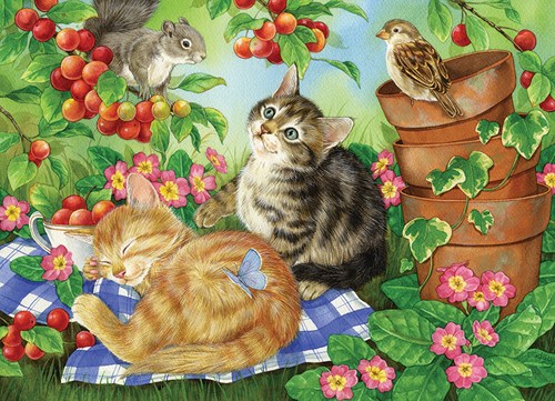 Cobble Hill Puzzle Familie - Kirschbaum 350 Teile Puzzle Spiel