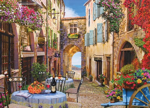 Cobble Hill Puzzle French Village - 1000 Teile Puzzlespaß