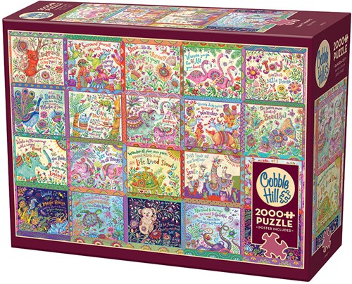 Cobble Hill Puzzle Happy Thoughts - 2000 Teile Puzzle-2