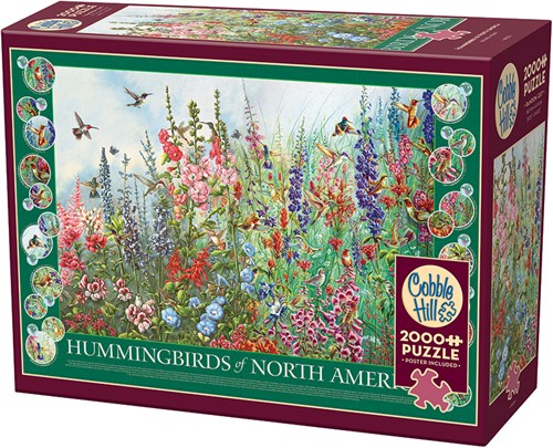 Cobble Hill Puzzle 2000 Teile - Hummingbirds of North America Puzzle-2