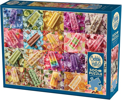 Cobble Hill Puzzle Eis am Stiel 500 Teile buntes Puzzlevergnügen-2