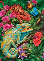 Cobble Hill Puzzle Karma Chameleon - 1000 Teile Puzzle Spaß