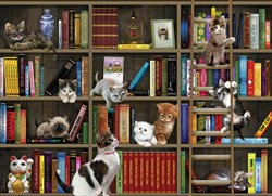 Cobble Hill Puzzle Katzenbibliothek - 1000 Teile Puzzle