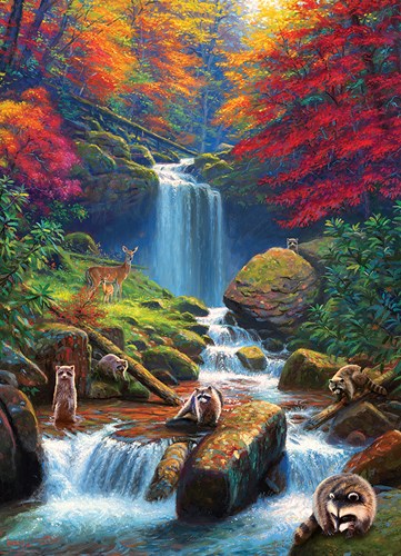 Cobble Hill puzzle 1000 Teile - Mystic Falls im Herbst
