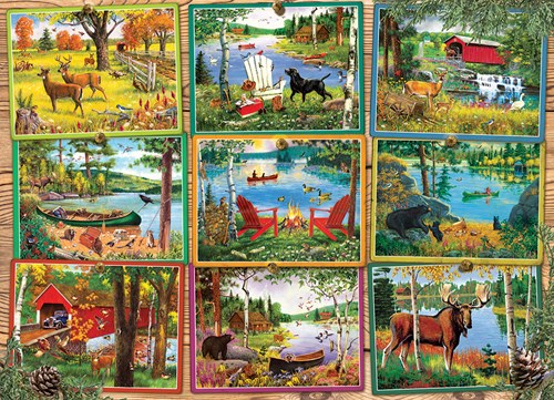 Cobble Hill Puzzle Postcards from Lake Country - 1000 Teile Puzzle Spaß