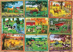 Cobble Hill Puzzle Bauernhof-Postkarten - 1000 Teile Puzzle Spiel