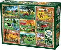 Cobble Hill Puzzle Bauernhof-Postkarten - 1000 Teile Puzzle Spiel-2