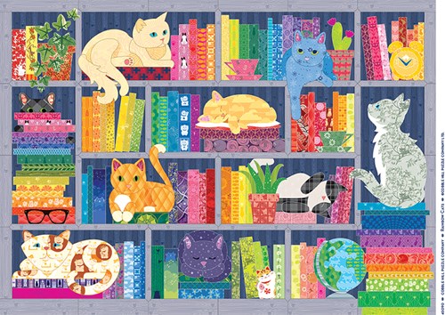 Cobble Hill Regenbogen-Katzen - 500 Teile