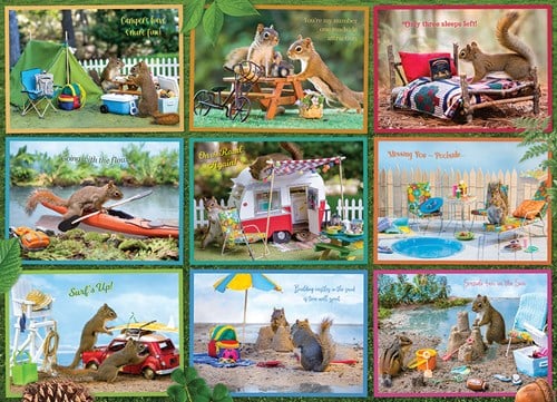 Cobble Hill Puzzle Eichhörnchen auf Urlaub 1000 Teile Tiere