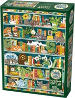 Cobble Hill Puzzle Katzen Bücherregal 1000 Teile Jigsaw Puzzle-2