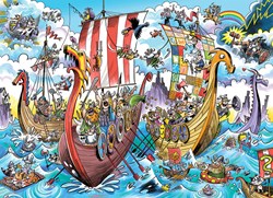 Cobble Hill Puzzle Viking Voyage - 350 Teile Puzzle Karton
