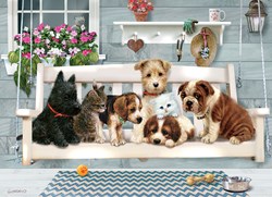 Cobble Hill Puzzle XXL Pieces Family Porch Pals 350 Teile Puzzle