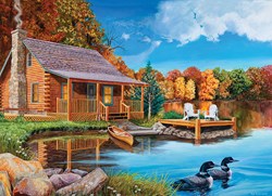 Cobble Hill Puzzle XXL Loon Lake 500 Teile Karton