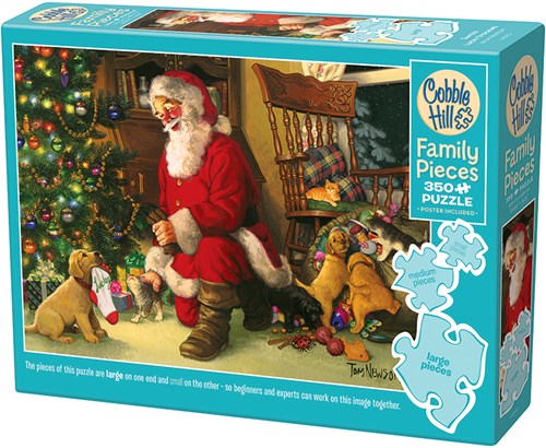 Cobble Hill Puzzle XXL Pieces Santa's Lucky Stocking 350 Teile-2