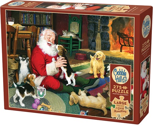Cobble Hill Puzzle XXL Pieces Santa's Playtime 275 Teile Weihnachten-2