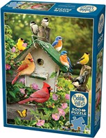 Cobble Hill Puzzle Sommer Vogelhaus - 500 XXL Teile Karton-2