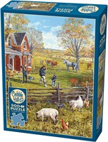 Cobble Hill Puzzle - XXL Pieces Young Family Farm 500 Teile Erwachsene-2