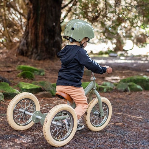 Trybike loopfiets 2 in 1 Steel - vintage groen