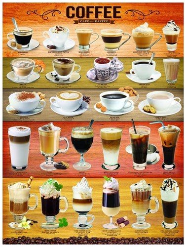 Eurographics Puzzle Kaffee - 1000 Teile Erwachsene Jigsaw
