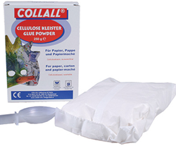 Collall Klebepulver Leim 250g für Papiermaché und Basteln