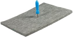 Collall Prickfilz mit Pricknadel - Kreatives Spielzeug 15x20 cm grau